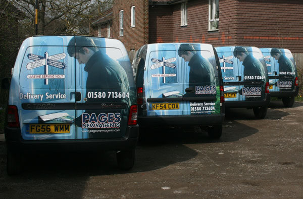 Pages Newsagents vans